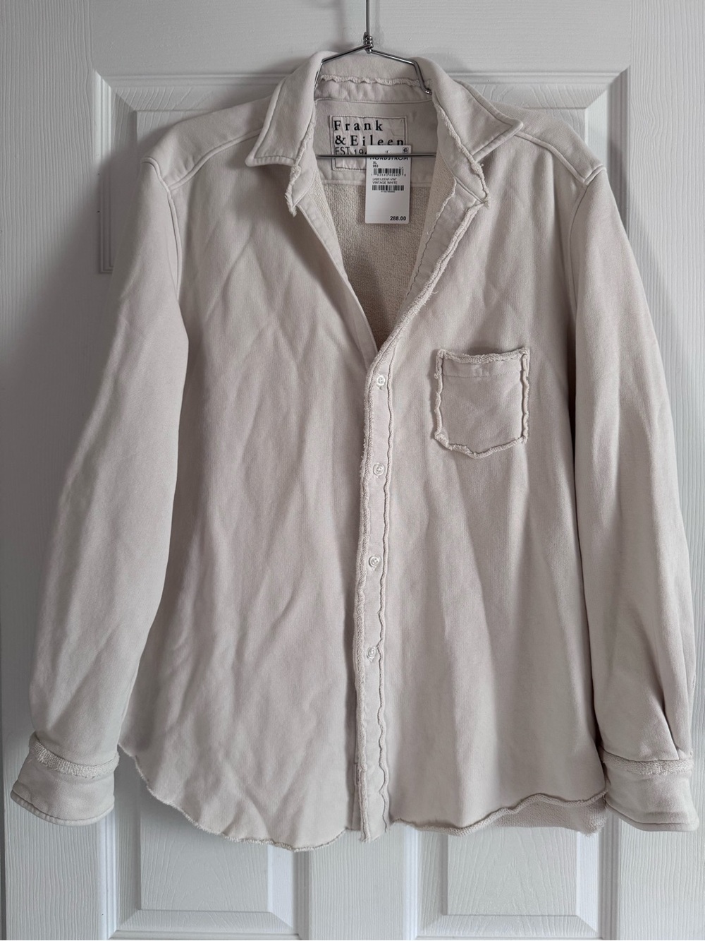 Frank & Eileen — Eileen Sweatshirt Button-Up• Size XL